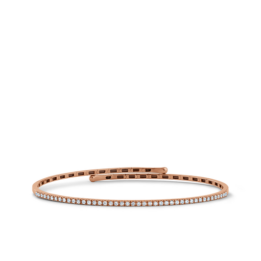 Line Diamond Bangle