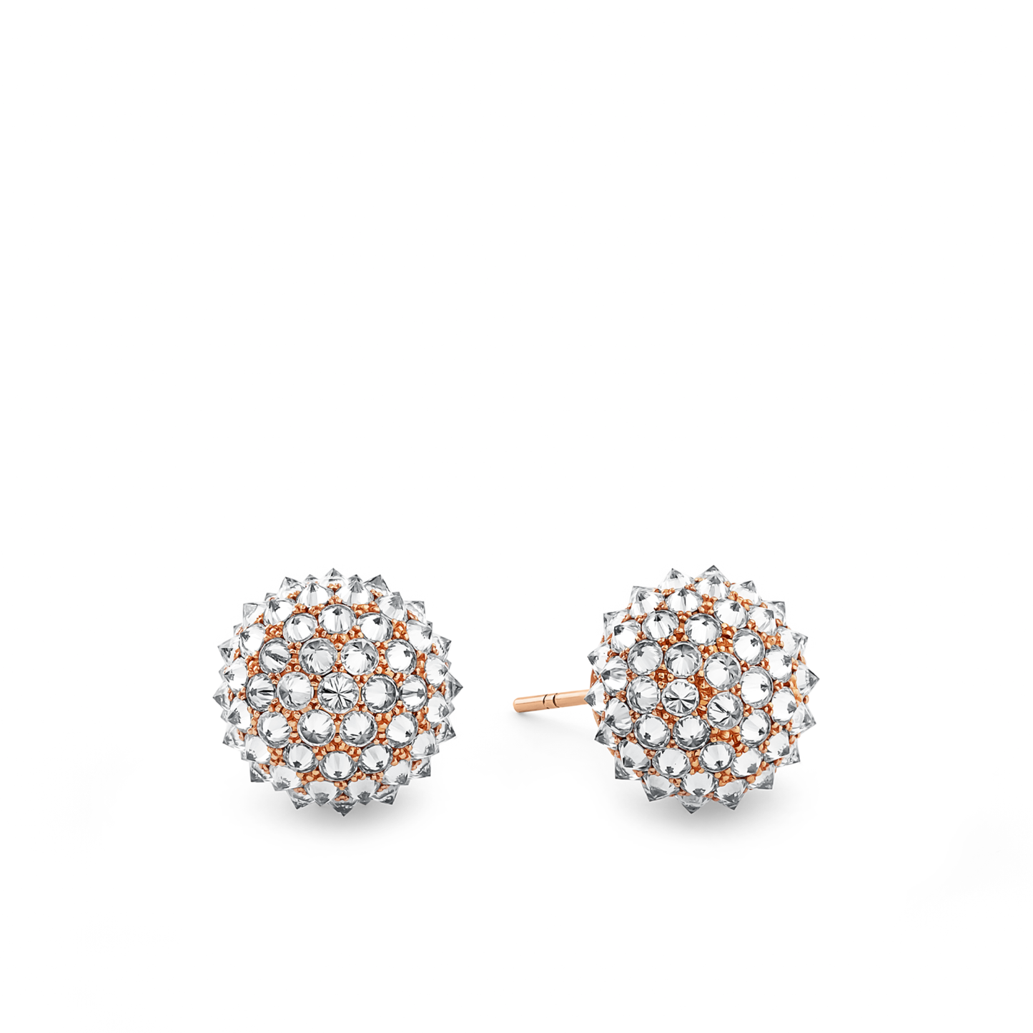 Oliver Heemeyer Abnora Diamond Ear Studs made of 18k rose gold.