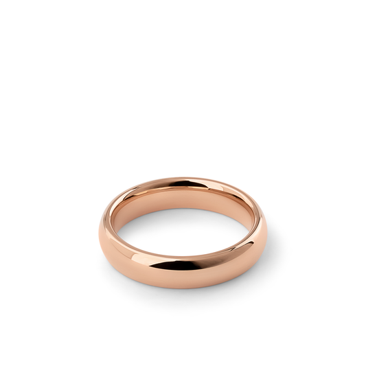 Oliver Heemeyer Bounce wedding band 5,0 mm made of 18k rose gold.