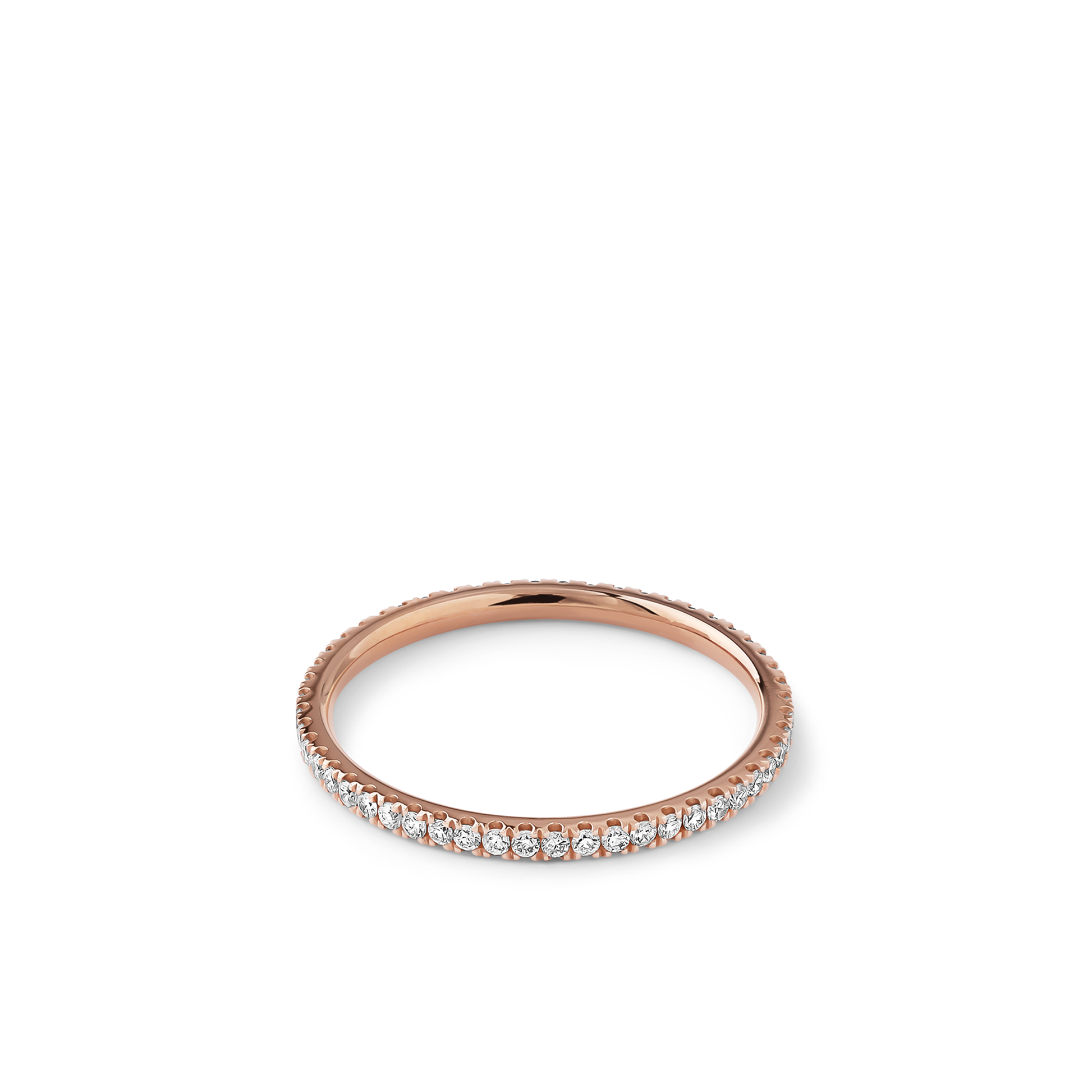 Oliver Heemeyer Eternity Diamond Ring made of 18k rose gold.