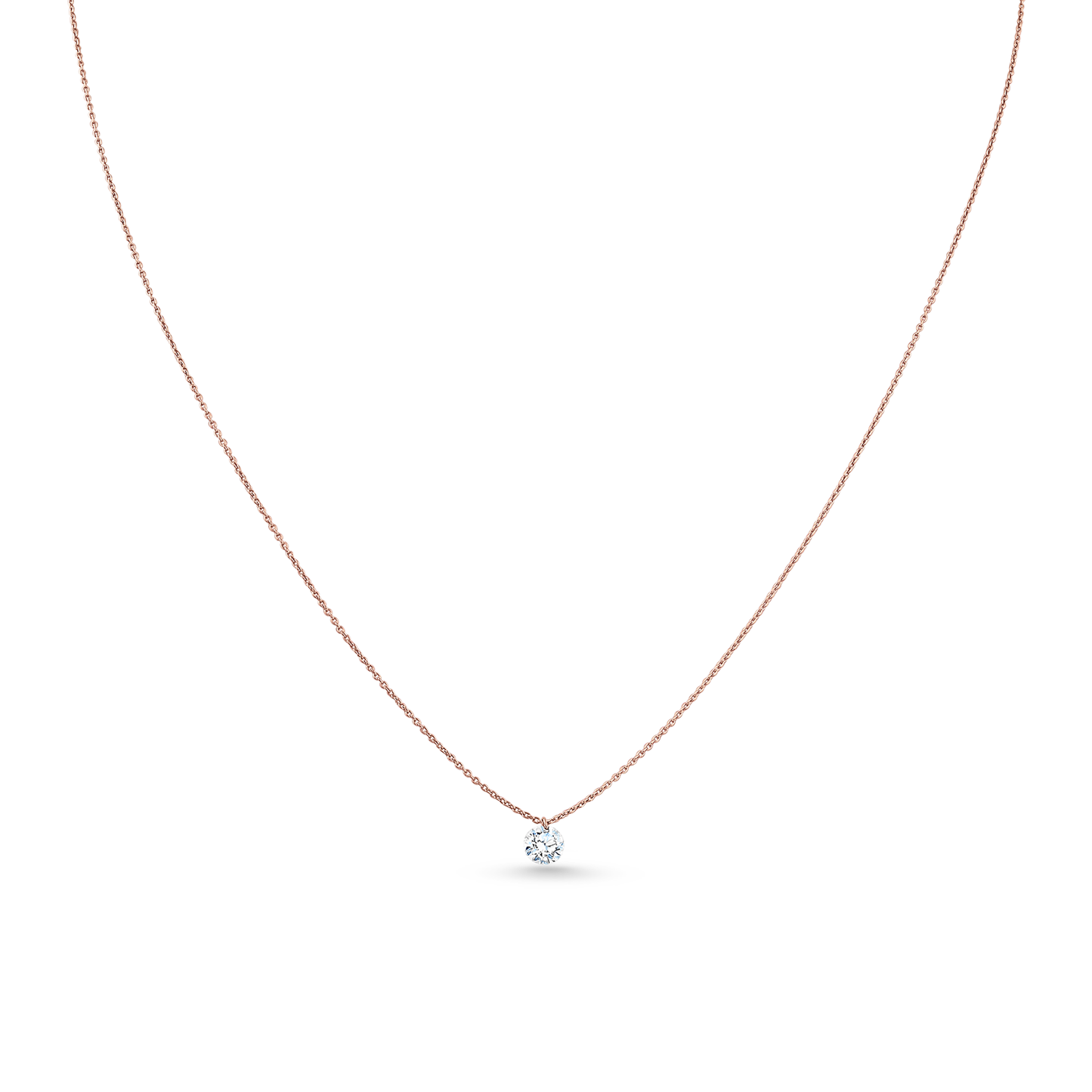 Oliver Heemeyer Mark the Moment diamond pendant 0.30 ct. made of 18k rose gold.