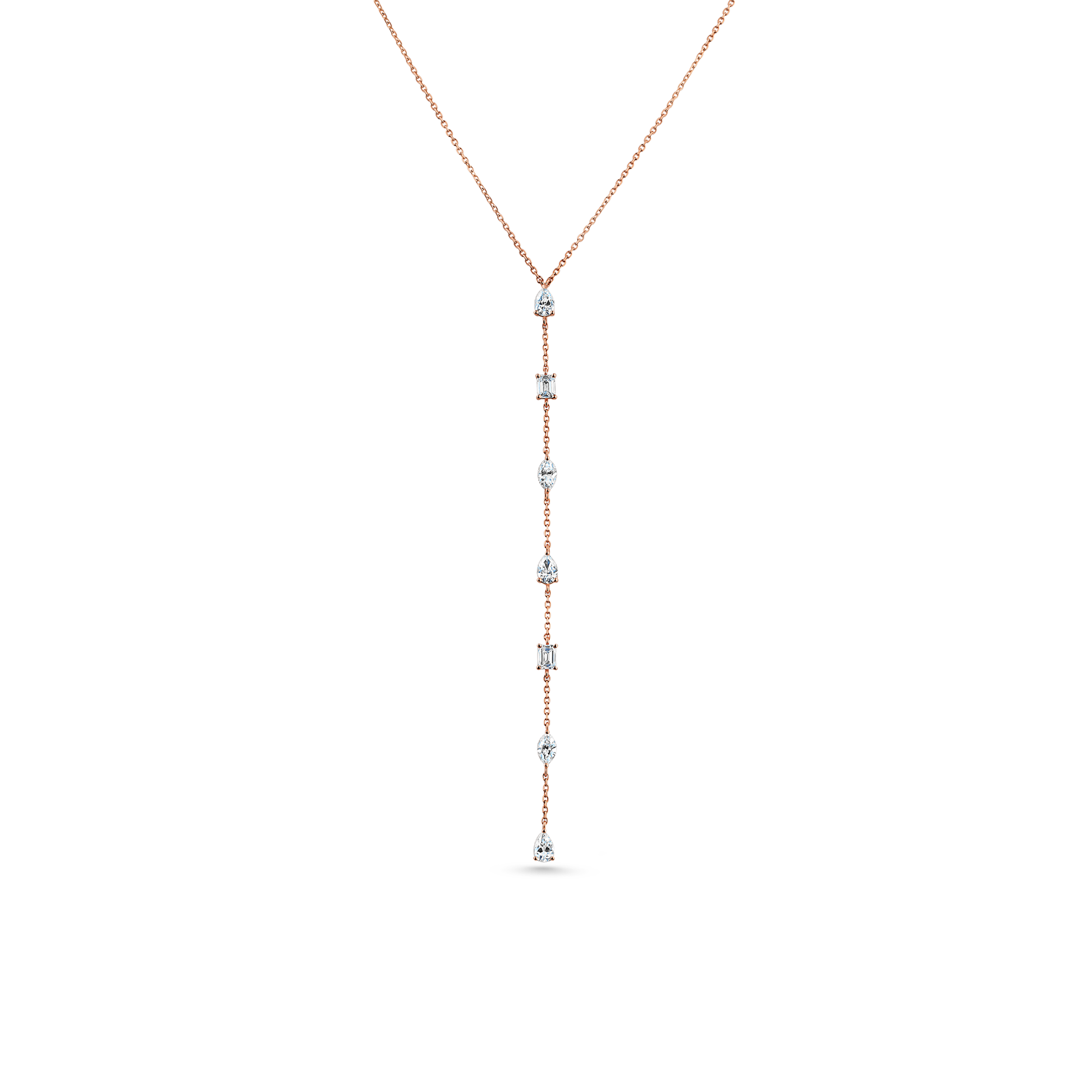 Oliver Heemeyer Noemi diamond necklace made of 18k rose gold.