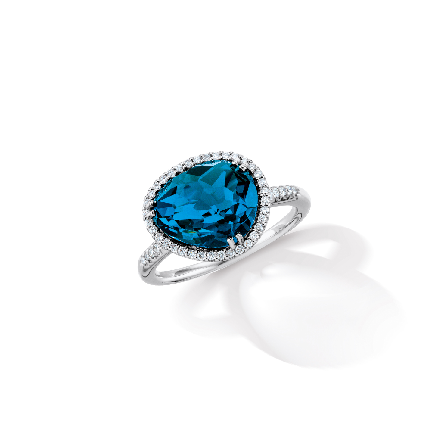 Jamie London Blue Topaz Ring