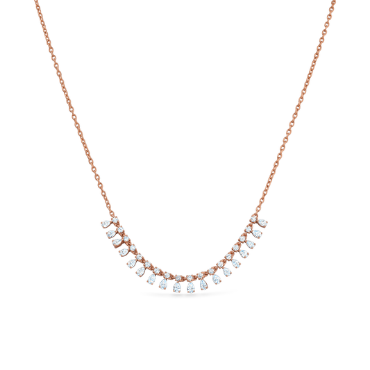 Oliver Heemeyer Rian diamond necklace made of 18k rose gold.