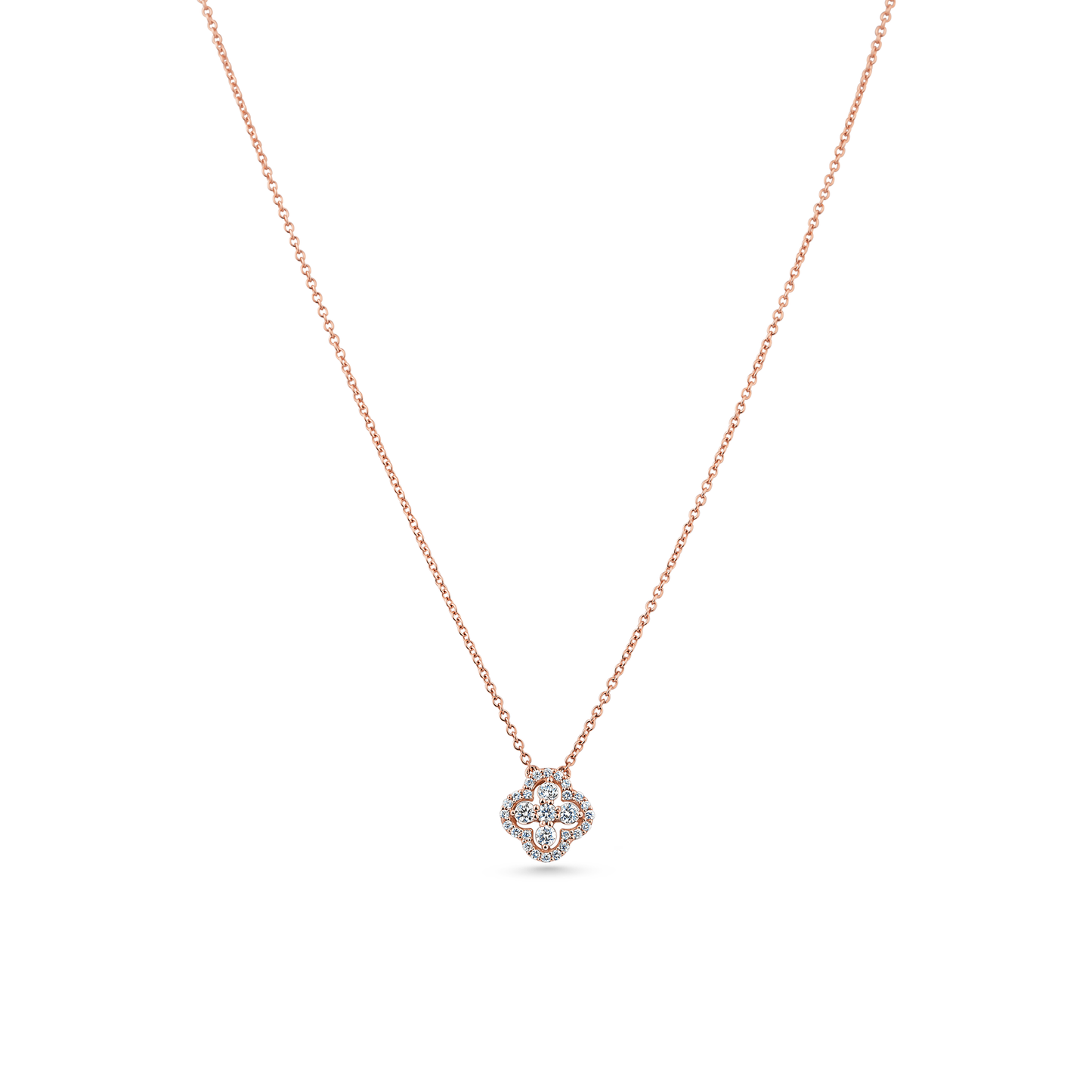 Oliver Heemeyer Zoe diamond necklace made of 18k rose gold.