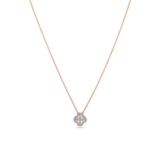 Oliver Heemeyer Zoe diamond necklace made of 18k rose gold.